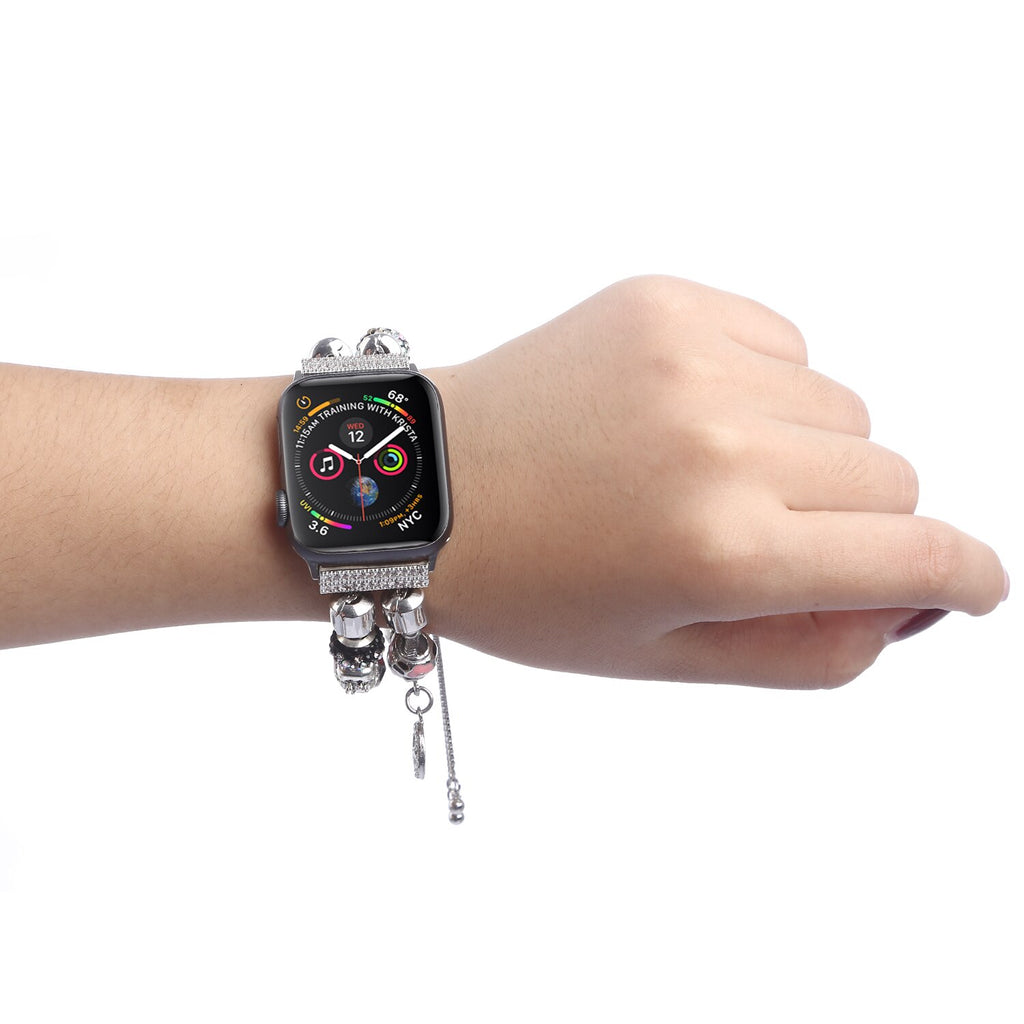 Diy Women Watch Strap For Apple Watch 5 4 Band 44mm Iwatch Bead Bands 42mm Accessories 40mm Series 3 2 Bracelet 38mm Watchband