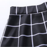 High Waist Plaid Mini Short A Line Pleated Skirts Casual Summer Punk Gothic Skirt