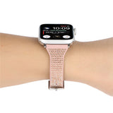 Women Diamonds Leather Strap for Apple Watch 6 Band SE 5 40mm 44mm Thin Bracelet Belt for iWatch Series 4 3 38mm 42mm Watchbands