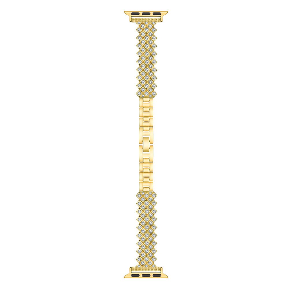 Women's Diamond Strap for Apple Watch Band 7 6 44mm 40mm 38/42mm 41/45mm Jewelry Metal Bracelet for iWatch Series 7 SE 5 3 Bands