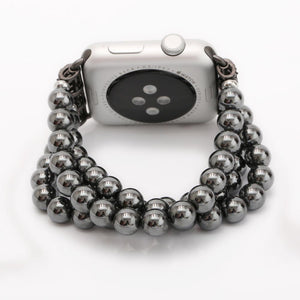 Retro Buddha Beads Elastic Bracelet BeltFor Apple Watch Band 38mm 40mm 42mm 44mm Watchbands iWatch Strap Series 2 3 4 5 6 SE