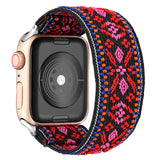 Strap for Apple watch band 40mm 38mm 44mm 42mm Bohemia Elastic belt solo loop Scrunchie bracelet correa iWatch series 3 4 5 se 6