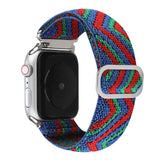 Nylon watch strap for Apple watch band 44mm 40mm 38mm 42mm adjustable nylon elastic strap For iwatch series 3 4 5 6 SE Bracelet