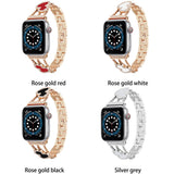 New Women's Jewelry Strap for Apple Watch Band 6 44mm 40mm 42mm 38mm Diamond Metal for iWatch Bands Serie SE 5 4 3 Gem Bracelet