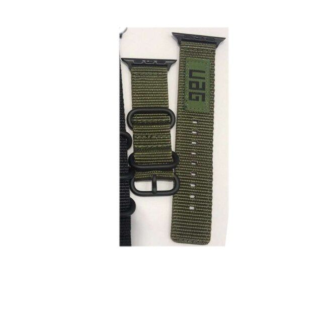 Outdoor Nylon Strap For Apple Watch Band 44mm 40mm 38mm 42mm Belt Bracelet iWatch Series Bands 6 SE 5 4 3 Men's Sports Wristband