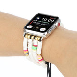 For Series 6 SE 5 4 3 2 1 Apple Watch Band Handmade Beads Bracelet for iwatch 38mm 40mm 42mm 44mm Bracelet Belt Wrist Strap.