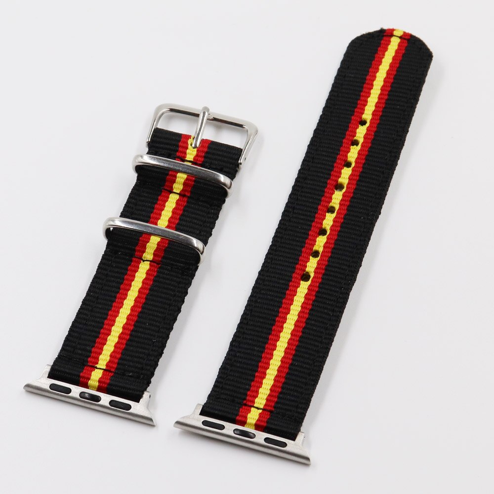Nato Nylon Strap For iWatch 4 3 2 1 Watchband 42mm 44mm for Apple Watch Band 38mm 40mm For Russian flag stripes Wrist Bracelet