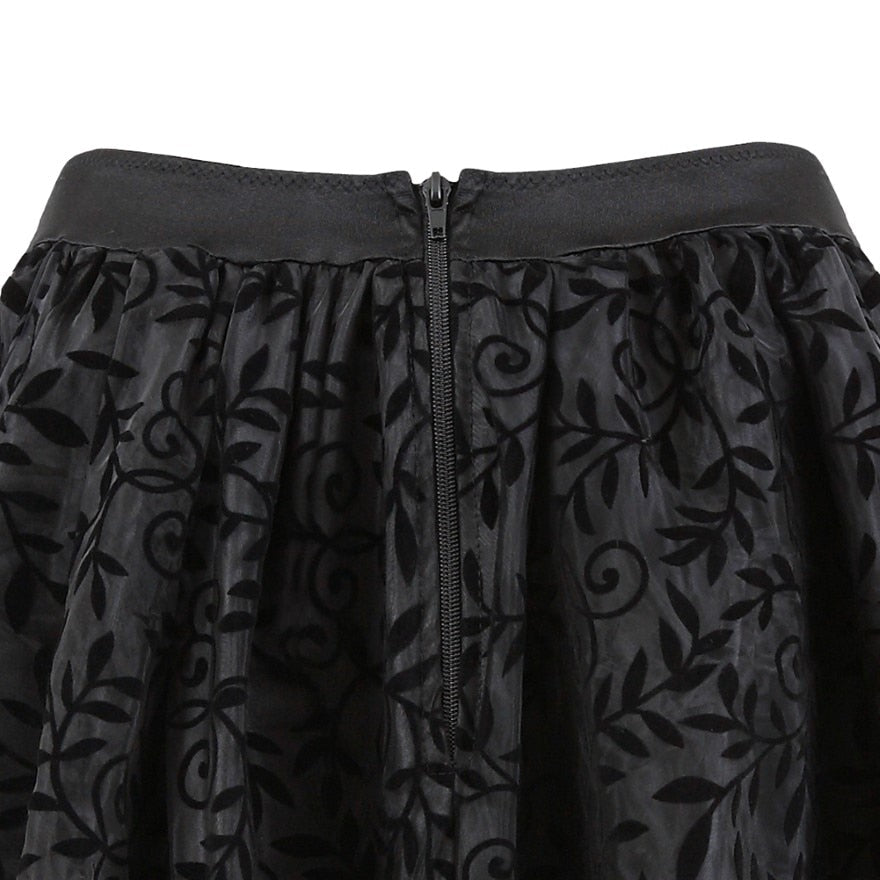 Women Steampunk Gothic Asymmetrical High Low Skirts Burlesque Sexy Floral Lace Ruffles Skirt Showgirls Fashion Dance Skirt