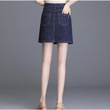 Summer Mini Denim Women High Waist Jean Skirts Korean Sexy Short Bodycon Streetwear Skirt