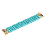 Blue Crystal Strap for Apple Watch Bracelet 38mm 40mm 42mm 44mm Beads Iwatch SE 6 5 4 3 Band with Metal Chain Women Girl Elastic