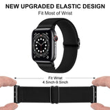 Scrunchie Strap for Apple watch band 38mm 40mm 41mm 42mm 44mm 45mm Adjustable Elastic Nylon solo Loop bracelet iWatch series 3 4 5 6 se