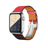 Leather sport loop strap for apple watch band 42mm 44mm apple watch 4 5 38mm 40mm For iwatch 3/2/1 correa replacement bracelet