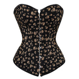 Women Gothic Skull Print Overbust And Underbust Corset Waist Trainer Body Shaper Slim Corset Sexy Bustier Lingerie Top Plus Size