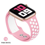 Band for Apple Watch 5 4 3 2 1 42MM 38MM soft Breathable strap Silicone Sports bands for Nike+ Iwatch series 5 4 3 40mm 44mm