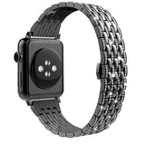 Luxury Diamond Case+Stainless Steel strap For Apple Watch