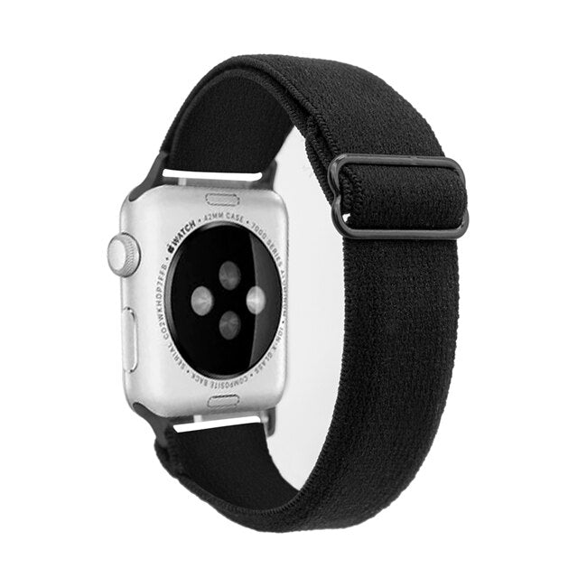 Nylon Strap For Apple Watch Strap 44/40/42/38mm Bohemia Braid Adjustable Elastic Band Bracelet iWatch Series 6 SE 5 4 3 2 1