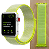 High Quality Nylon Sport Loop Replacment for Apple Watch band 44mm Series 5 4 3 2 1 Breathable Woven Strap 42mm iwatch 40mm 38mm