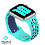 Band for Apple Watch 5 4 3 2 1 42MM 38MM soft Breathable strap Silicone Sports bands for Nike+ Iwatch series 5 4 3 40mm 44mm