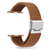 Adjustable elastic nylon Apple Watch Bands 44mm 40mm 38mm 42mm, iWatch Bands for Women Men, Adjustable Braided Solo Loop