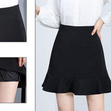 Lolita Mermaid Mini Sweet Japanese Harajuku Girls Black Skirt Korean Style Office Ladies Student Cute Shorts Bottoms