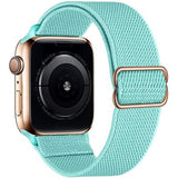 Adjustable Elastic Nylon solo Loop Strap for Apple watch band 44mm 40mm 38mm 42mm Scrunchie bracelet iWatch series 3 4 5 6 se