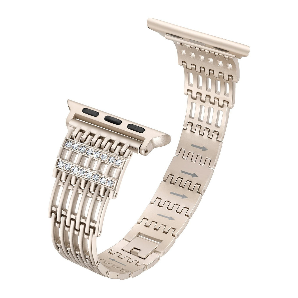 Diamond Stainless Steel Strap For Apple Watch Band Bracelet Women Wristband