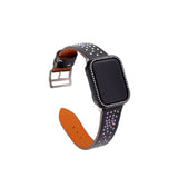 Diamond leather Bracelet strap+case for apple watch 4 44/40mm Protective Bumper Cover accessory For iWatch series 3 2 1 42/38mm