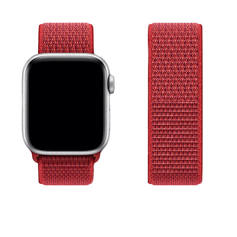 Nylon Loop Strap For Apple Watch 6/SE/5/4 42MM 44MM Band Replacement Wristband For iwatch 3/2/1 38MM 40MM Bracelet Accessories