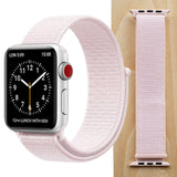 High Quality Nylon Sport Loop Replacment for Apple Watch band 44mm Series 5 4 3 2 1 Breathable Woven Strap 42mm iwatch 40mm 38mm