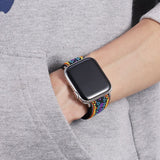 Bohemia Elastic Nylon Loop Band For Apple Watch 6 38mm 40mm 42mm 44mm Watch Adjustable Elastic Strap For Iwatch Series 6 5 4 3