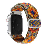 Nylon watch strap for Apple watch band 44mm 40mm 38mm 42mm adjustable nylon elastic strap For iwatch series 3 4 5 6 SE Bracelet