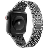 Women Jewelry Diamond Strap for Apple Watch Band 44/40mm 38/42mm Stainless steel Belt for iWatch Bands Serie SE 6 5 4 3 Bracelet