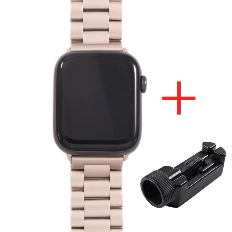 Band For Apple Watch 4 5 44mm 40mm 42mm 38mm 1/2/3 Metal Stainless Steel Bracelet Strap for iWatch Series Accessories