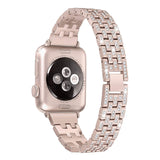 women Diamond watch strap For Apple Watch Band 38mm 42mm 40mm 44mm stainless steel strap iWatch series 5 4 3 2 1 bracelet belt
