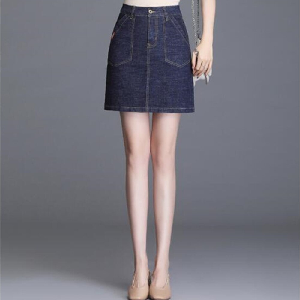 Summer Mini Denim Women High Waist Jean Skirts Korean Sexy Short Bodycon Streetwear Skirt