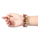 Wooden Beads Jewelry Bracelet for Apple Watch SE Band Series 6 5 4 3 Women Girl Fashion Strap for iWatch 40mm 44mm 38/42mm Belt