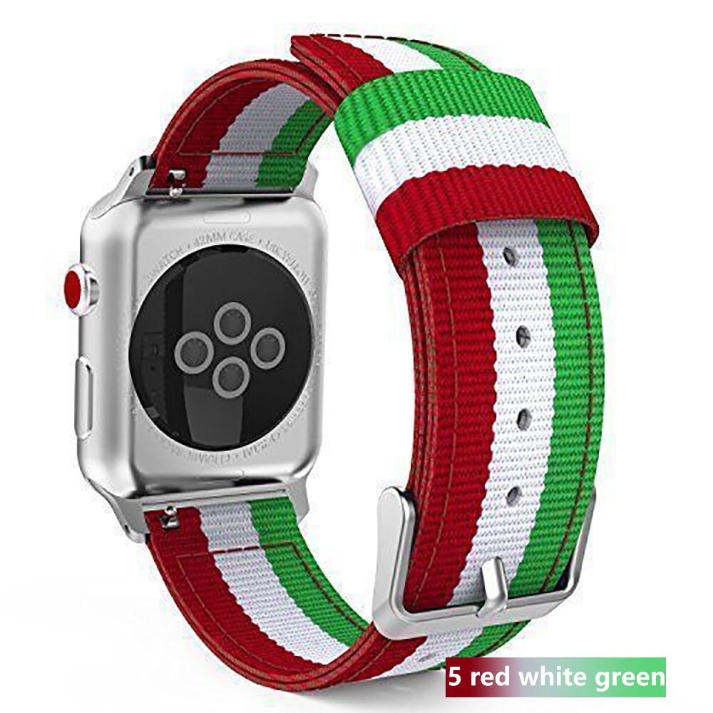 Nylon strap For Apple Watch 5 4 band 44mm/42mm iwatch 3 band 40mm/38m pulseira woven canvas wrist bracelet belt watch Accessories