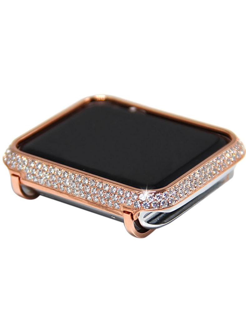 Luxury Diamond Case+strap For Apple Watch band 44mm 40mm 38mm 42mm cover iWatch Series 5 4 3 2 1 Stainless Steel bracelet women