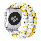 Ceramic Watchband for Apple Watch 44mm 40mm 38mm 42mm Smart Watch Band Strap Bracelet Ceramic Bead Watchband for iWatch SE 6 5 4
