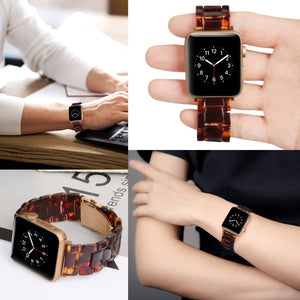 Resin strap for apple watch band 42mm 38mm 40mm 44mm correa pulseira watch band for iwatch Bracelet series 5 4 3 2 1 watchband