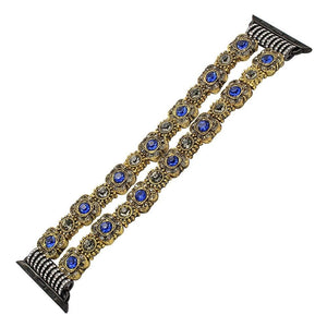 Luxury Agate Bead Watchband for iWatch Apple Watch 38mm 42mm Series 1 2 3 Women Band Flexible Strap Wrist Bracelet with Adapters