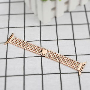 Diamond Strap For Apple Watch band 44mm 40mm 42mm 38mm Luxury watchband Stylish Crystal belt bracelet iWatch series 3 4 5 se 6