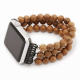 Flexible Cord Pearl Agate Strap for Apple Watch Series 4 3 2 1 Band for iWatch Watchband Wrist Band Woman Fashion Bracelet
