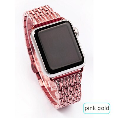 Bling strap for Apple watch band 40mm 44mm iWatch band 38mm 42mm Diamond stainless steel bracelet Apple watch series 6 5 4 3 se