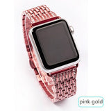 Bling strap for Apple watch band 40mm 44mm iWatch band 38mm 42mm Diamond stainless steel bracelet Apple watch series 6 5 4 3 se
