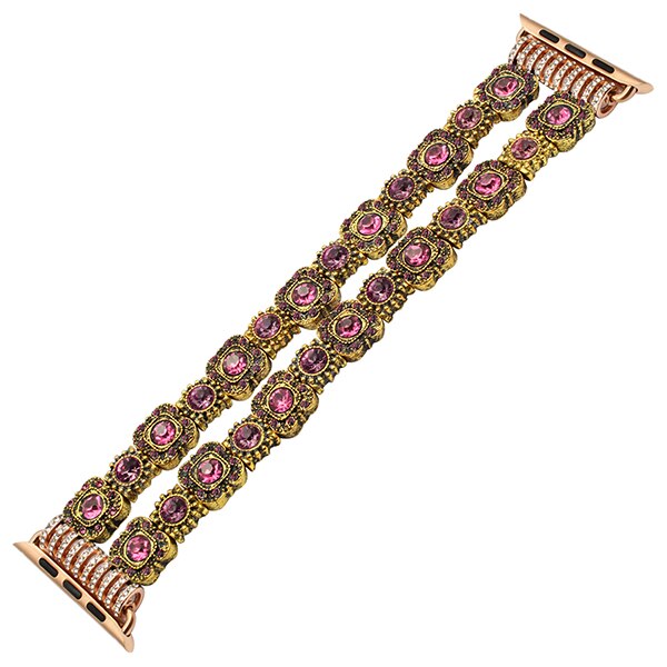 Luxury Agate Bead Watchband for iWatch Apple Watch 38mm 42mm Series 1 2 3 Women Band Flexible Strap Wrist Bracelet with Adapters
