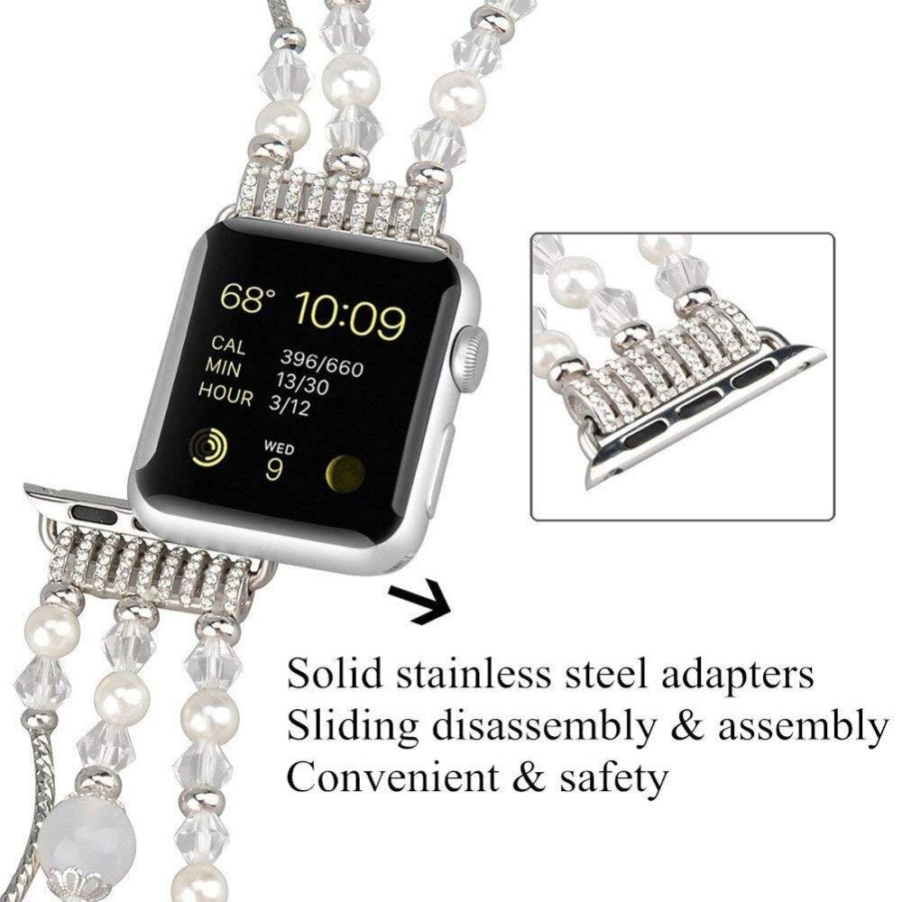 Crystal Diamond Watch Starp For Apple Watch band 38/42mm Bracelet Band For iwatch series 3 2 1 loop Luxury Wristband Accessories