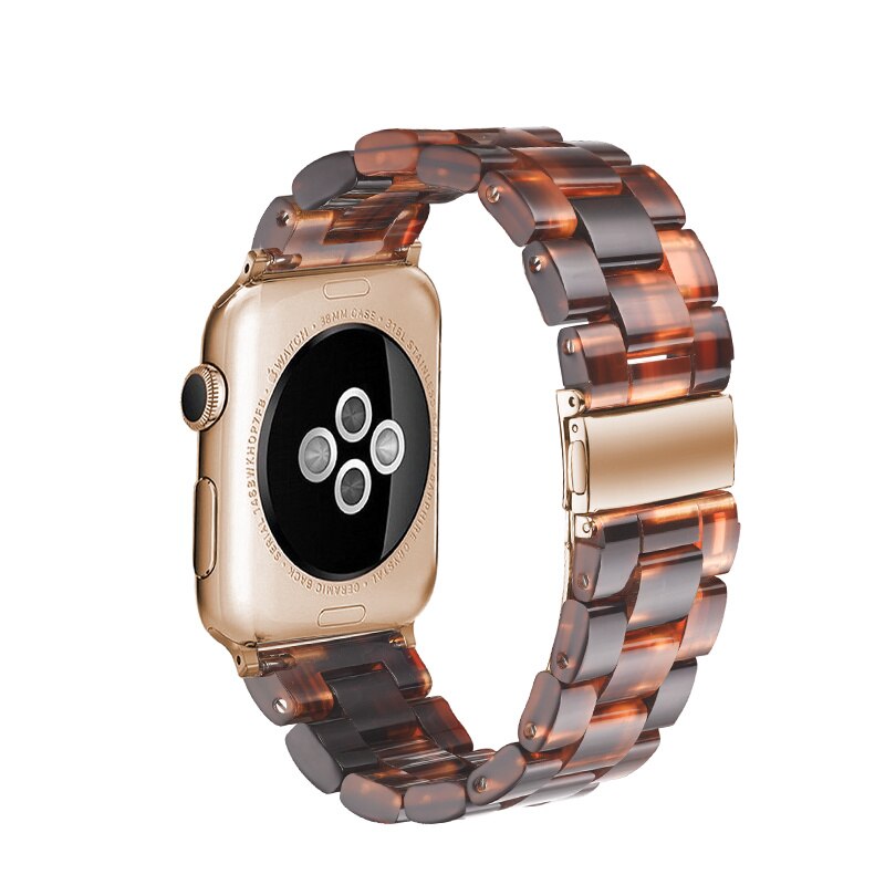 Resin strap for apple watch band 42mm 38mm 40mm 44mm correa pulseira watch band for iwatch Bracelet series 5 4 3 2 1 watchband