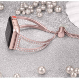Diamond watch Bands For Apple Watch 38mm 42mm 40mm 44mm iwatch band Series 5 4 3 2 1 Stainless Steel strap Women Bracelet