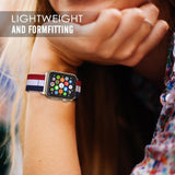 Nylon strap for Apple watch band 44mm 40mm iWatch band 42mm 38mm Stripe belt watchband bracelet apple watch series 3 4 5 se 6